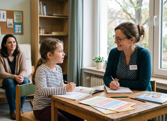 Wo kann ich mein Kind auf LRS testen lassen: Anlaufstellen nach Bundesland - KI-generiert Bild